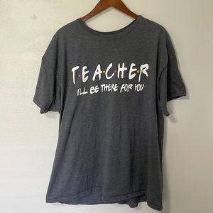 Grey, cotton, short sleeve, Friends themed, tee shirt